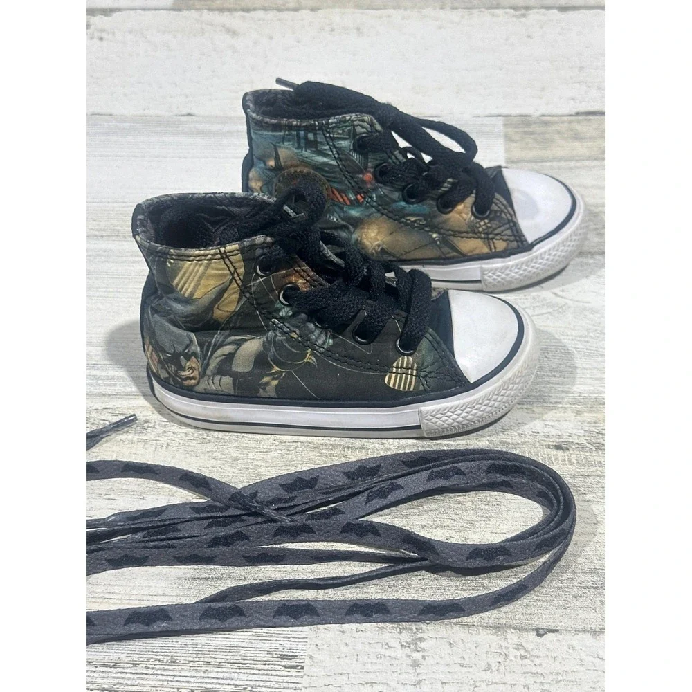 Converse Batman High Top Sneaker Boys Toddler 6 Multicolor DC Comics